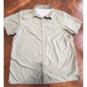 Columbia PFG  Short Sleeve Omni-Shade Olive Fishing Shirt Men’s XXL